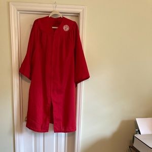North Carolina State U grad gown